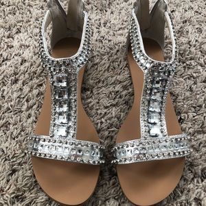 Silver Bridal Sandals